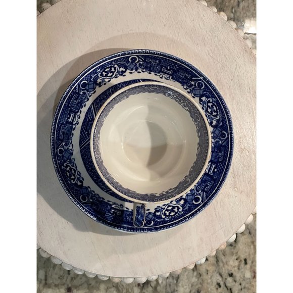 Old Willow Washington, Made in England Cup & Saucer - Picture 6 of 8